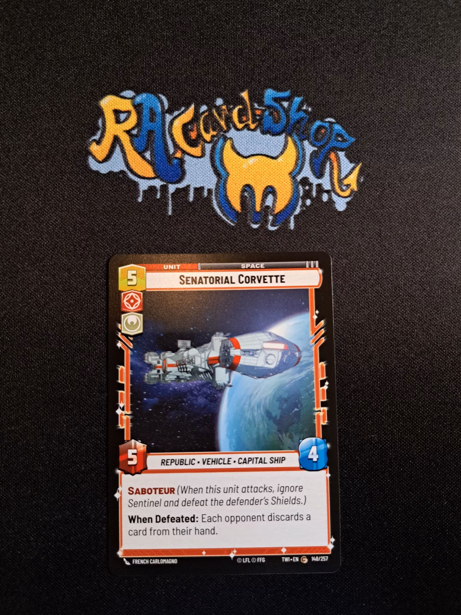 Senatorial Corvette Common 148/257 Twilight of the Republic (TWI) Star Wars Unlimited TCG