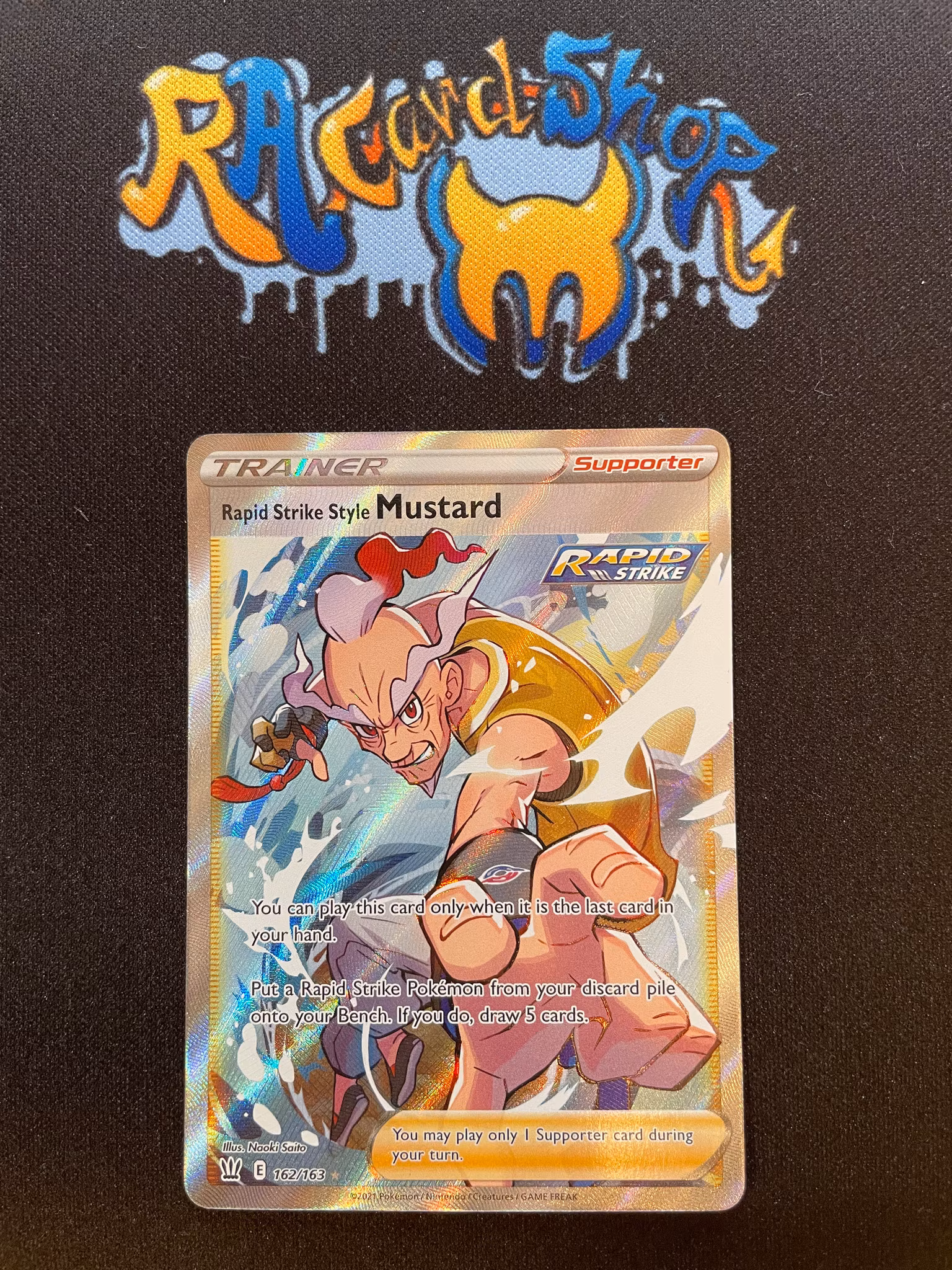 Rapid Strike Style Mustard Ultra Rare 162/163 Battle Styles Pokemon
