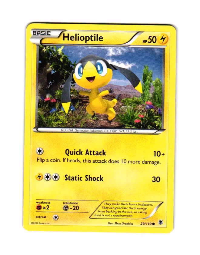 Helioptile Common 29/119 Phantom Forces Pokemon