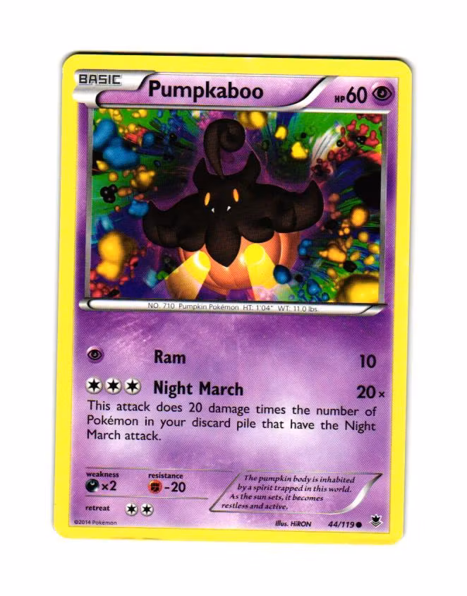 Pumpkaboo Common 44/119 Phantom Forces Pokemon