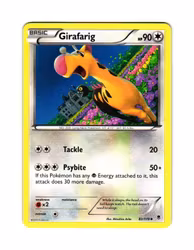 Girafarig Uncommon 82/119 Phantom Forces Pokemon