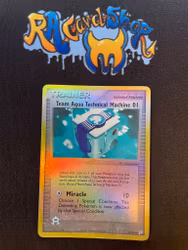 Team Aqua Technical Machine Reverse Holo Uncommon 70/95 Ex Team Magma vs. Team Aqua Pokemon