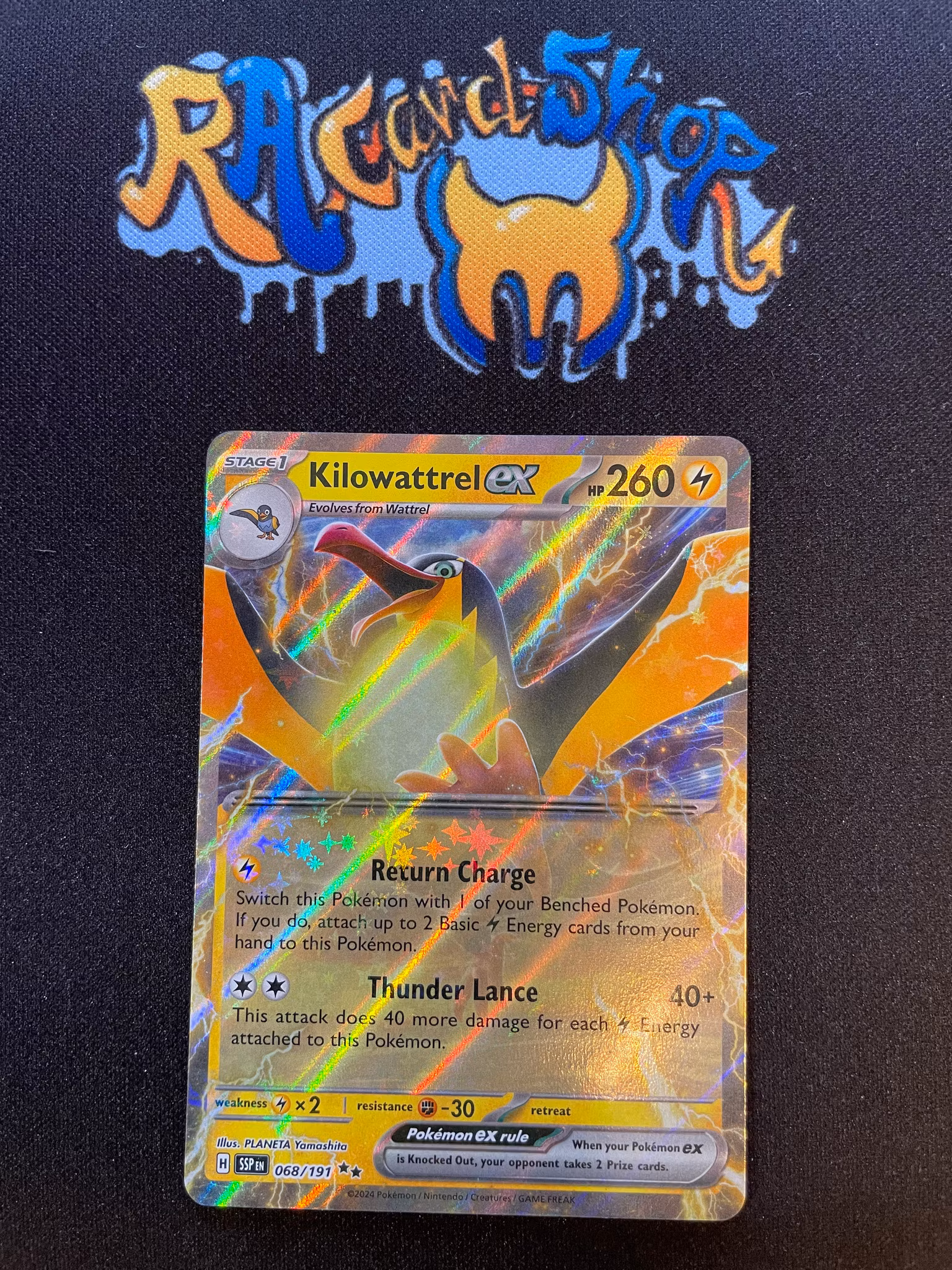 Kilowattrel ex Double Rare 068/191 Surging Sparks Pokemon