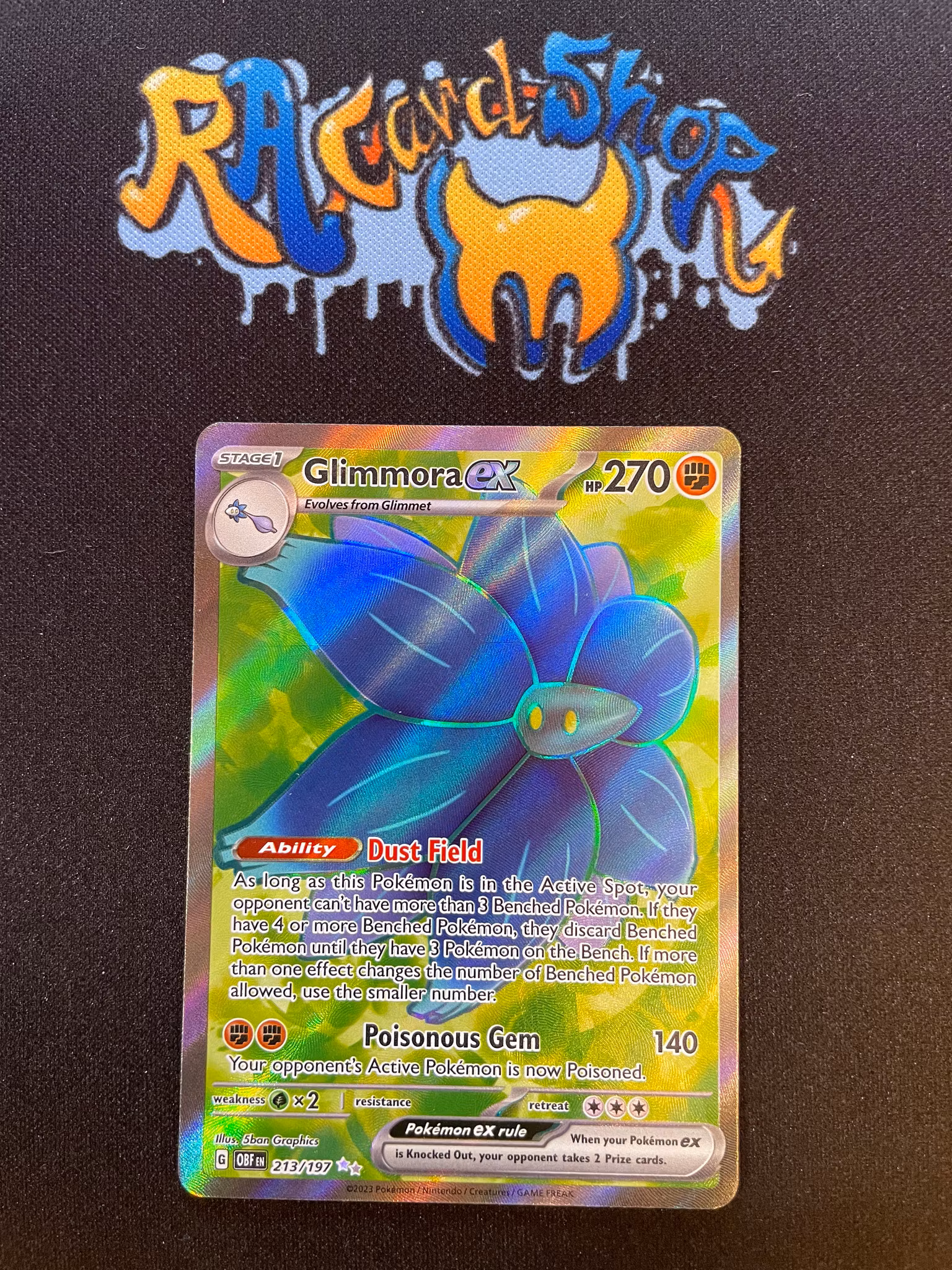 Glimmora ex Ultra Rare 213/197 Obsidian Flames Pokemon
