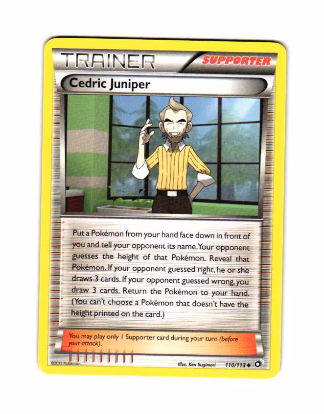 Cedric Juniper Uncommon 110/113 Legendary Treasures Pokemon