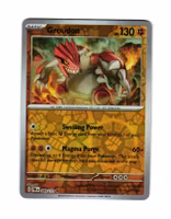 Groudon Reverse Holo Rare 049/133 Prismatic Evolutions Pokemon