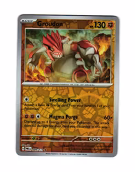 Groudon Reverse Holo Rare 049/133 Prismatic Evolutions Pokemon