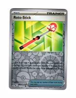Roto Stick Reverse Holo Common 127/133 Prismatic Evolutions Pokemon