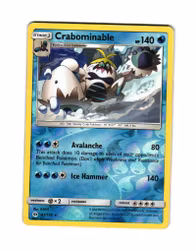 Crabominable Reverse Holo Rare 43/149 Sun & Moon Pokemon