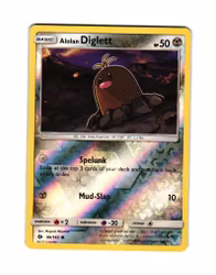 Alolan Diglett Reverse Holo Common 86/149 Sun and Moon Pokemon