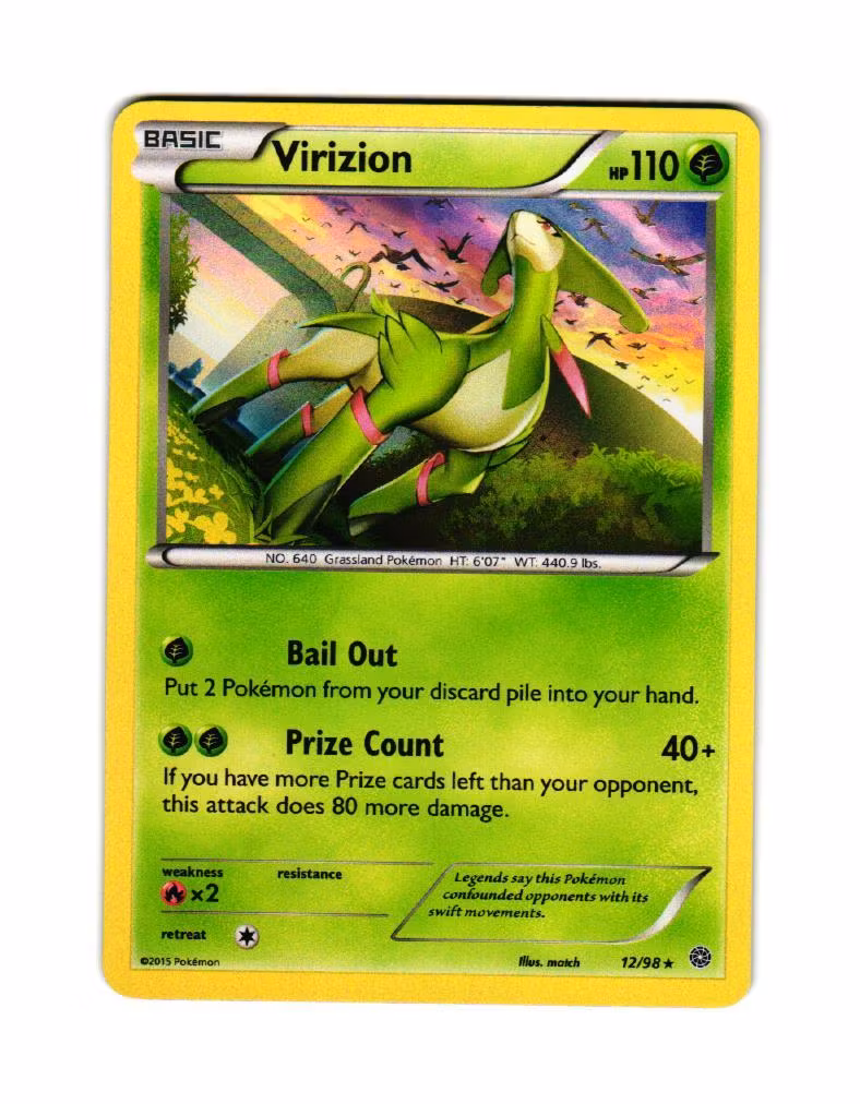 Virizion Holo Rare 12/98 Ancient Origins Pokemon