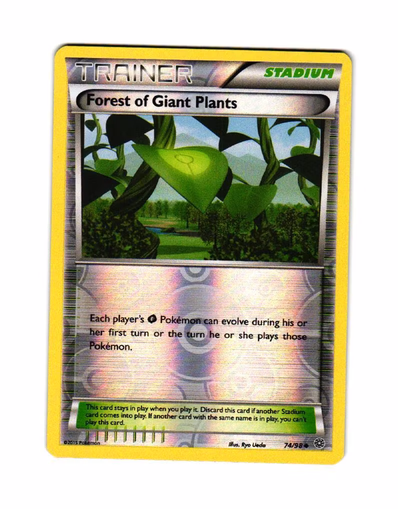 Forest of Giant Plants Reverse Holo Uncommon 74/98 Ancient Origins Pokemon
