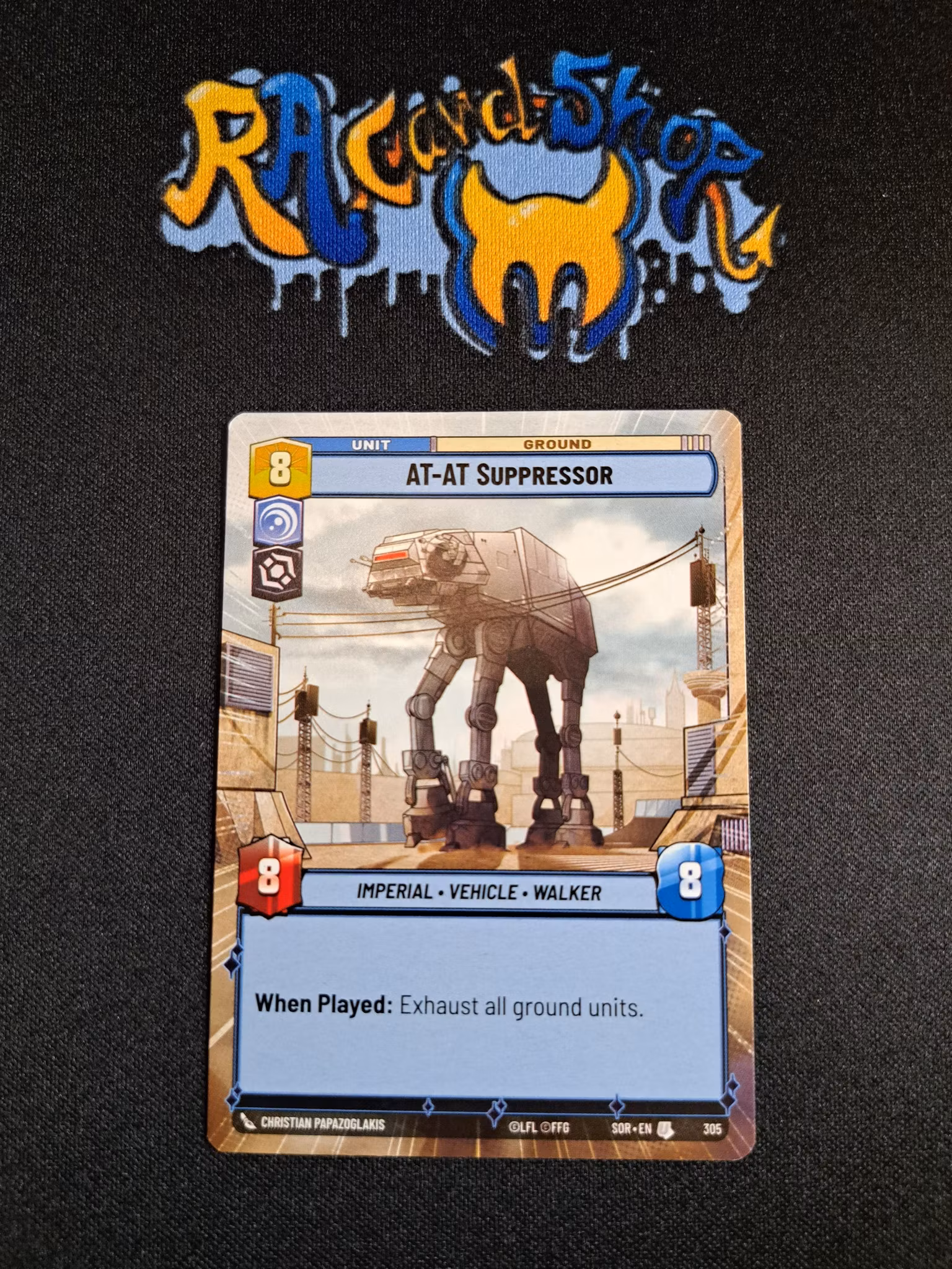 AT-AT Supressor Uncommon Hyper 305 Spark of the Rebellion (SOR) Star Wars Unlimited