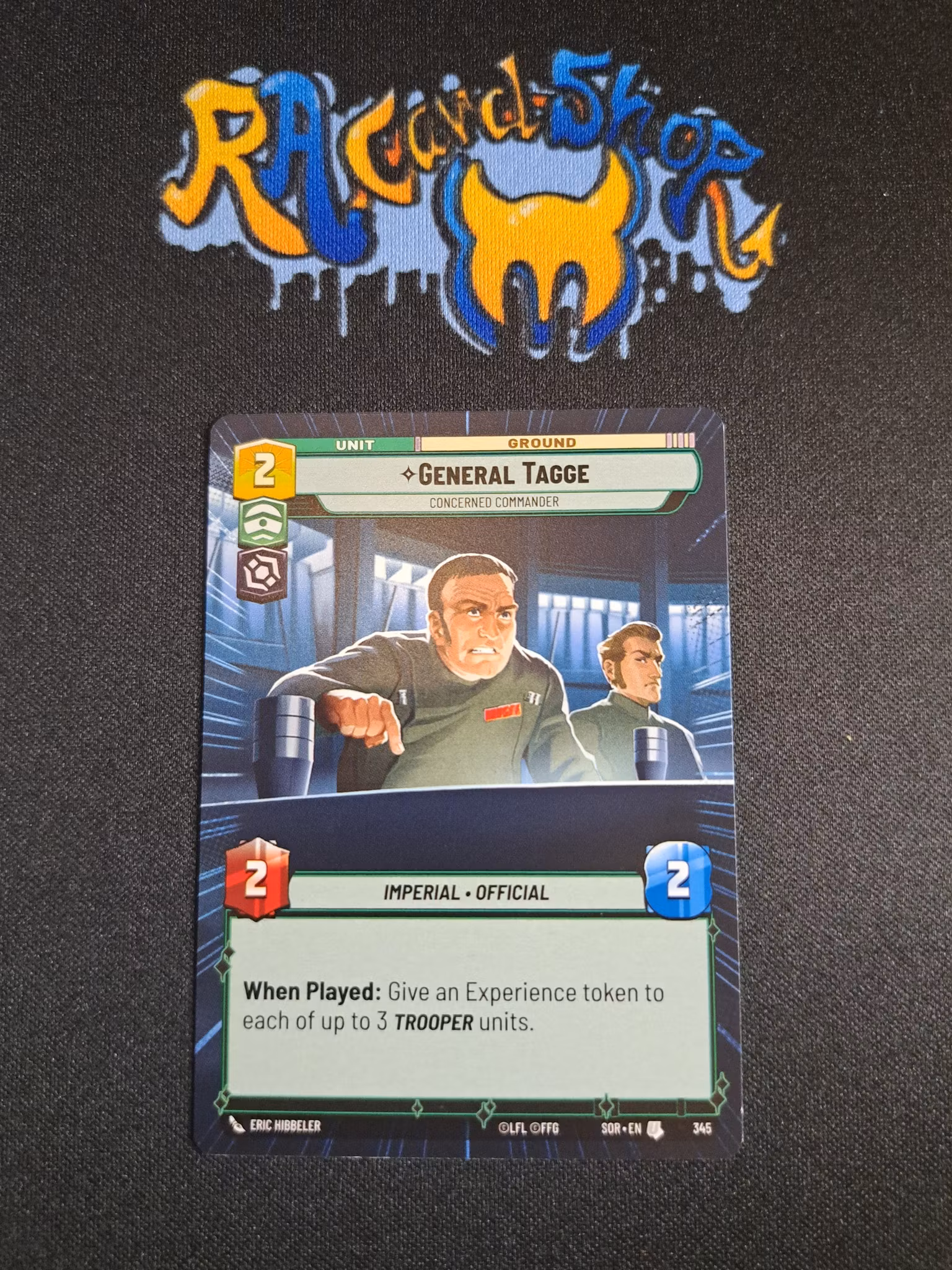 General Tagge Uncommon Hyper 345 Spark of the Rebellion (SOR) Star Wars Unlimited