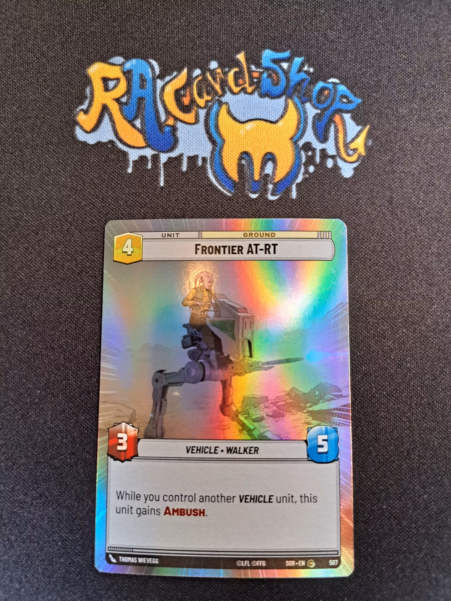 Frontier AT-RT Common Foil Hyper 507 Spark of the Rebellion (SOR) Star Wars Unlimited