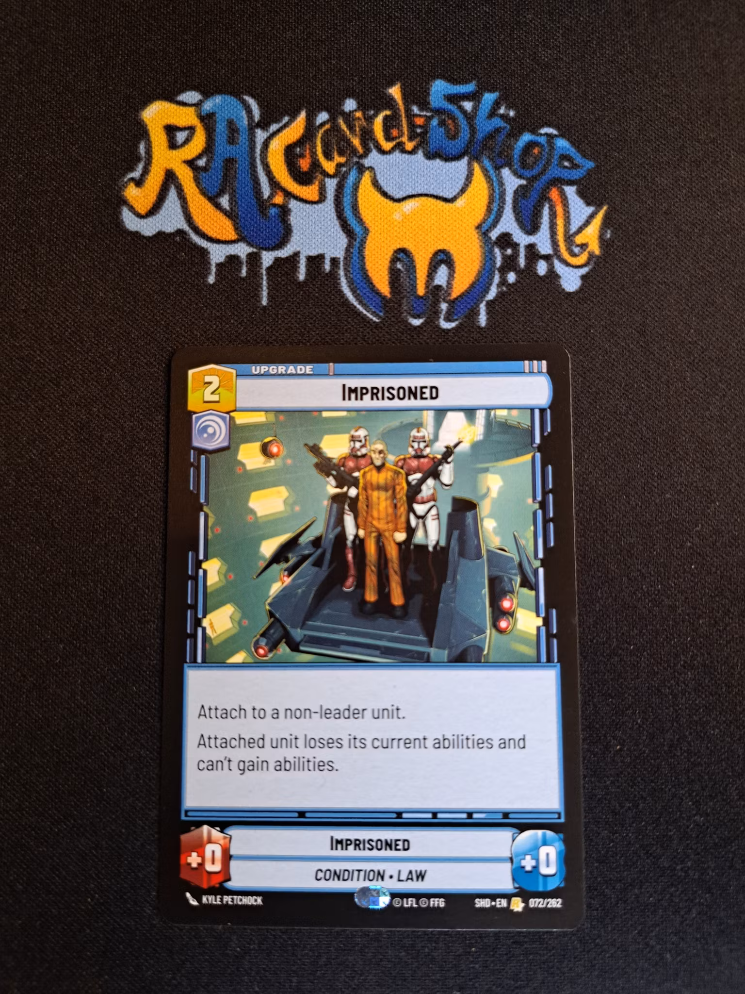 Imprisoned Rare 072/262 Shadows of the Galaxy SHD Star Wars Unlimited TCG