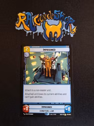 Imprisoned Rare 072/262 Shadows of the Galaxy SHD Star Wars Unlimited TCG