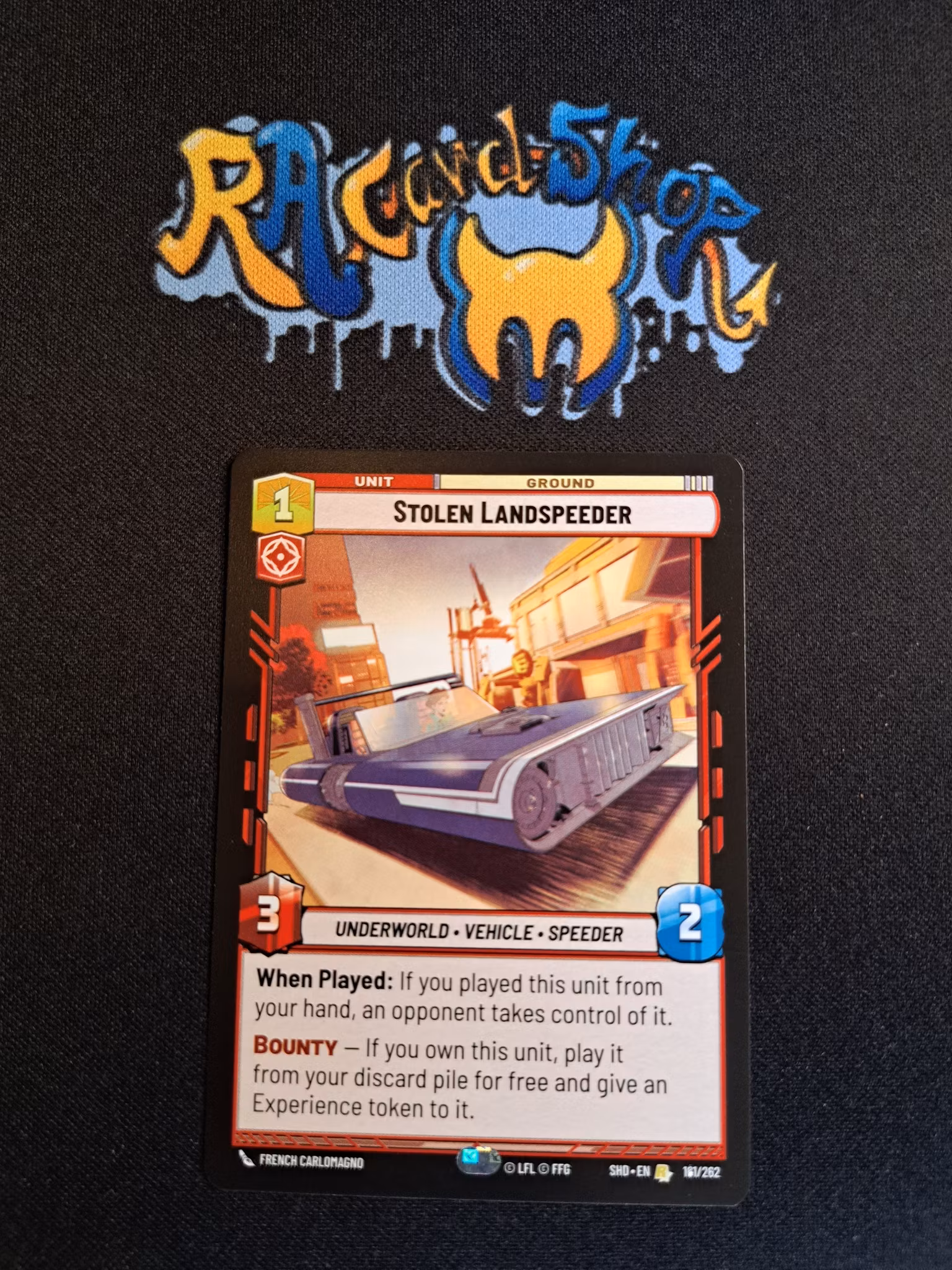 Stolen Landspeeder Rare 161/262 Shadows of the Galaxy (SHD) Star Wars Unlimited TCG