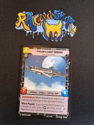 Gideons Light Cruiser Special 242/262 Shadows of the Galaxy SHD Star Wars Unlimited TCG
