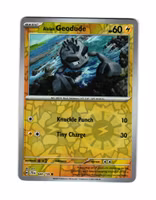 Alolan Geodude Reverse Holo Common 044/159 Journey Together Pokemon