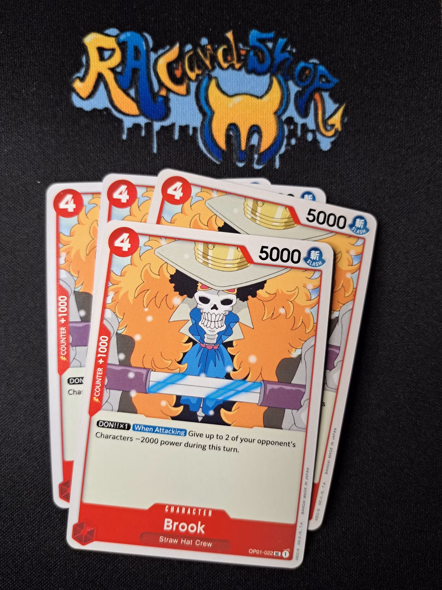 Brook Uncommon Playset OP01-022 Romance Dawn One Piece Card Game