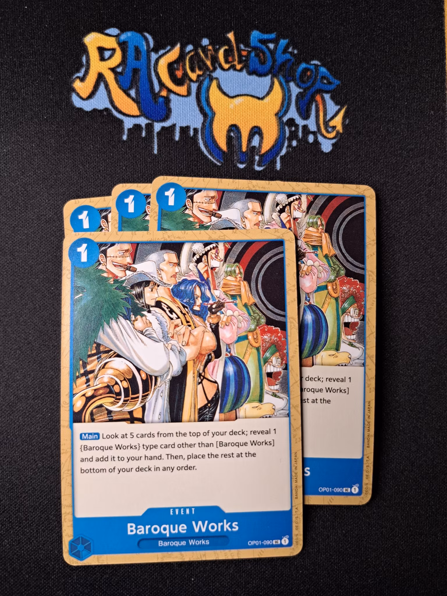 Baroque Works Uncommon Playset OP01-090 Pre-Errata Romance Dawn One Piece Card Game