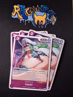 Sasaki Uncommon Playset OP01-101 Pre-Errata Romance Dawn One Piece Card Game
