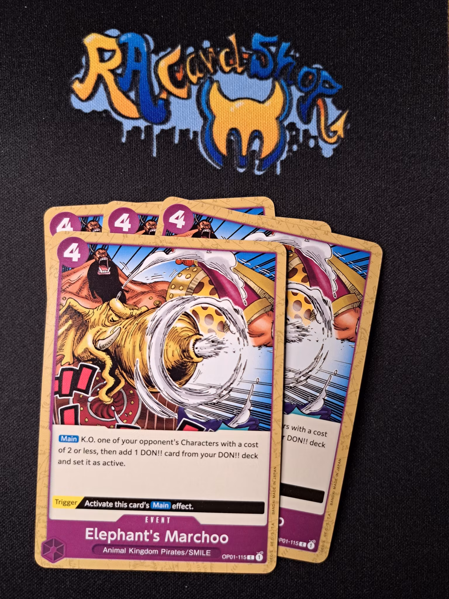 Elephants Marchoo Common Playset OP01-115 Pre-Errata Romance Dawn One Piece Card Game