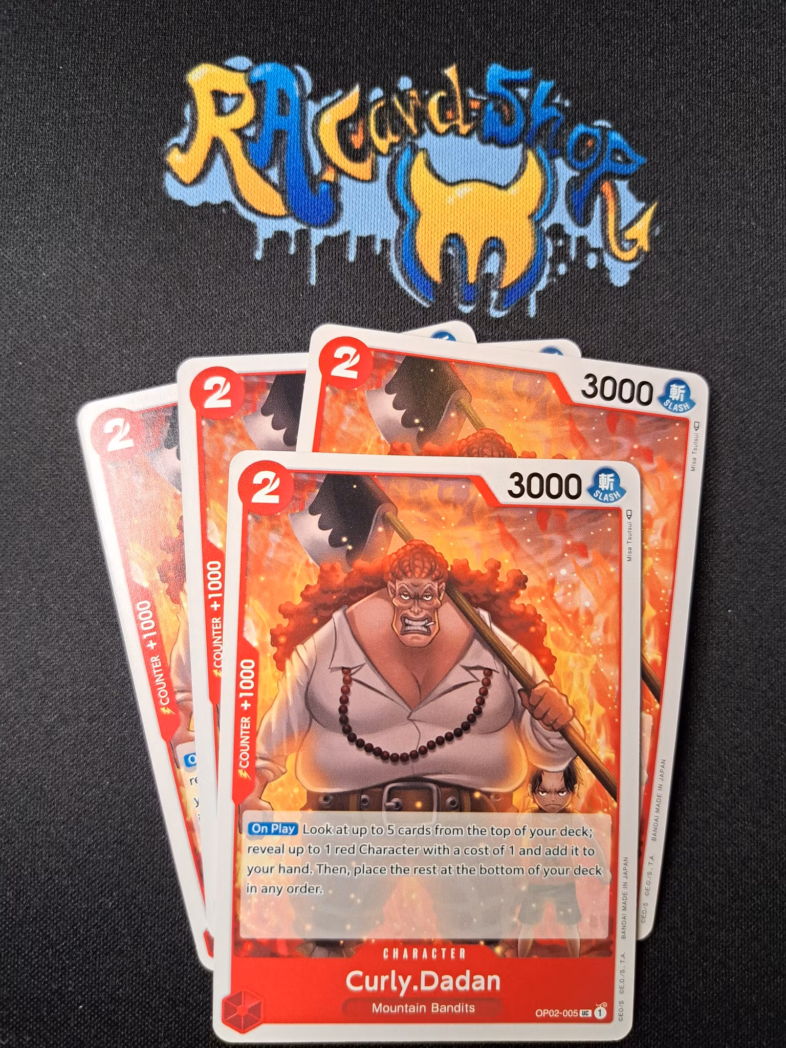 Curly.Dadan Uncommon OP02-005 Playset Paramount War One Piece Card Game