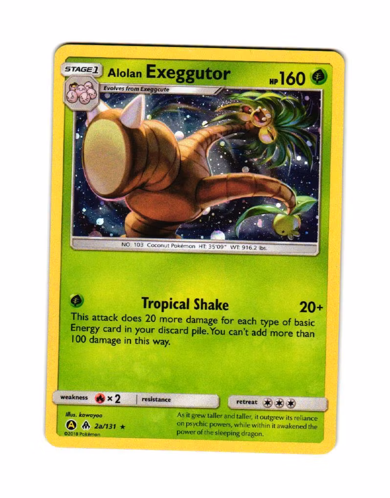 Alolan Exeggutor Cosmic Holo Rare 2a/131 Forbidden Light Pokemon
