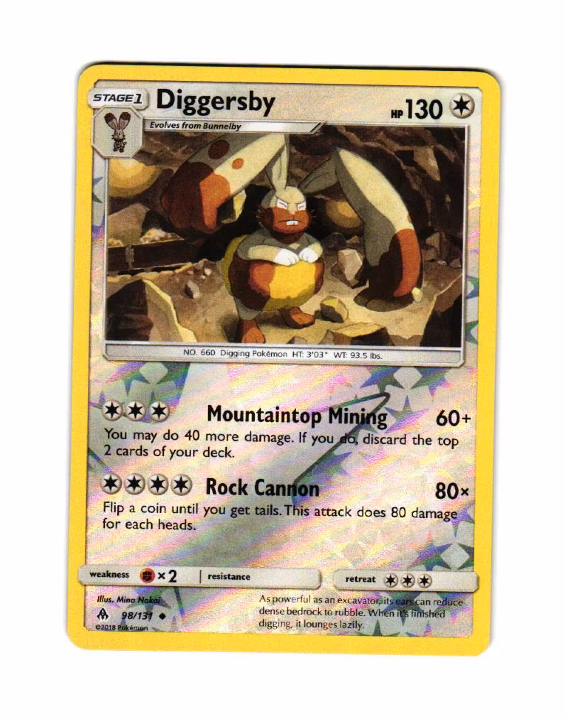 Diggersby Reverse Holo Uncommon 98/131 Forbidden Light Pokemon