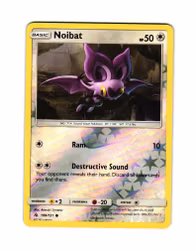 Noibat Reverse Holo Common 100/131 Forbidden Light Pokemon
