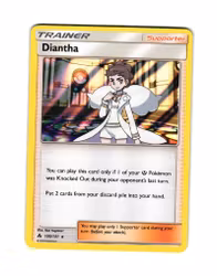 Diantha Holo Rare 105/131 Forbidden Light Pokemon