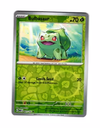 Bulbasaur Reverse Holo Common 001/165 Pokemon 151
