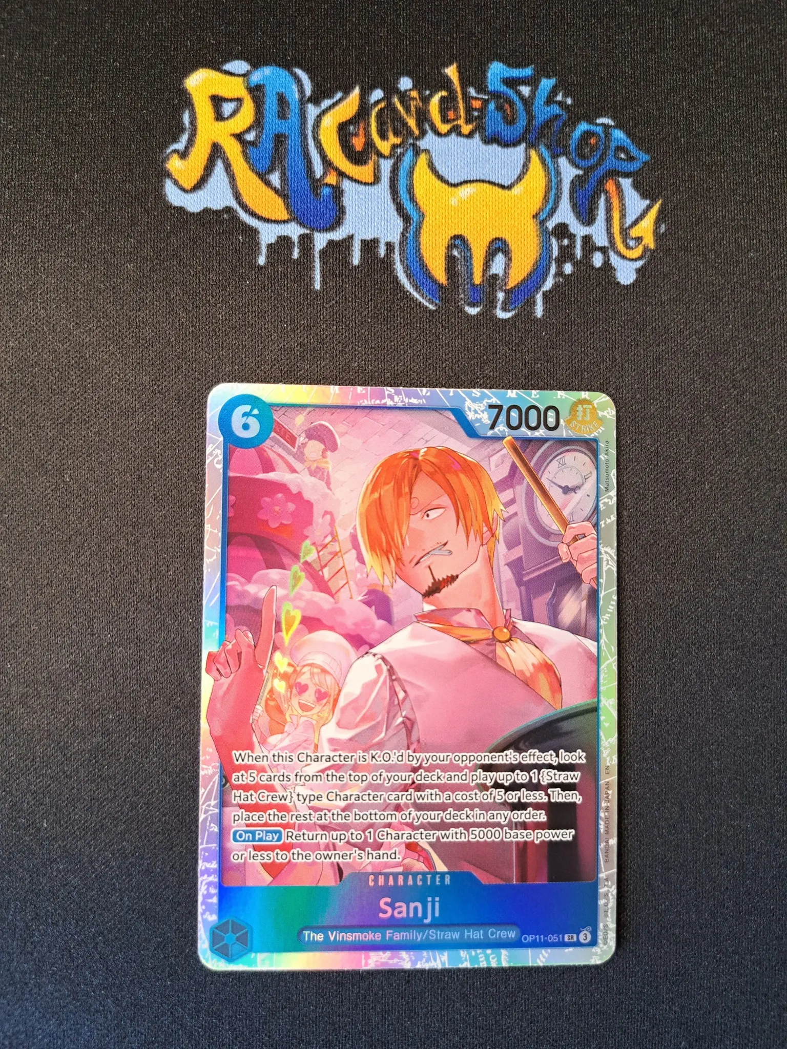 Sanji Super Rare OP11-051 A Fist of Divine Speed One Piece Card Game ...
