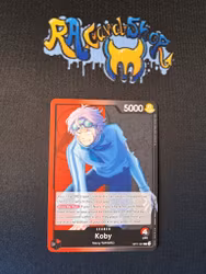 Koby Leader OP11-001 A Fist of Divine Speed One Piece Card Game