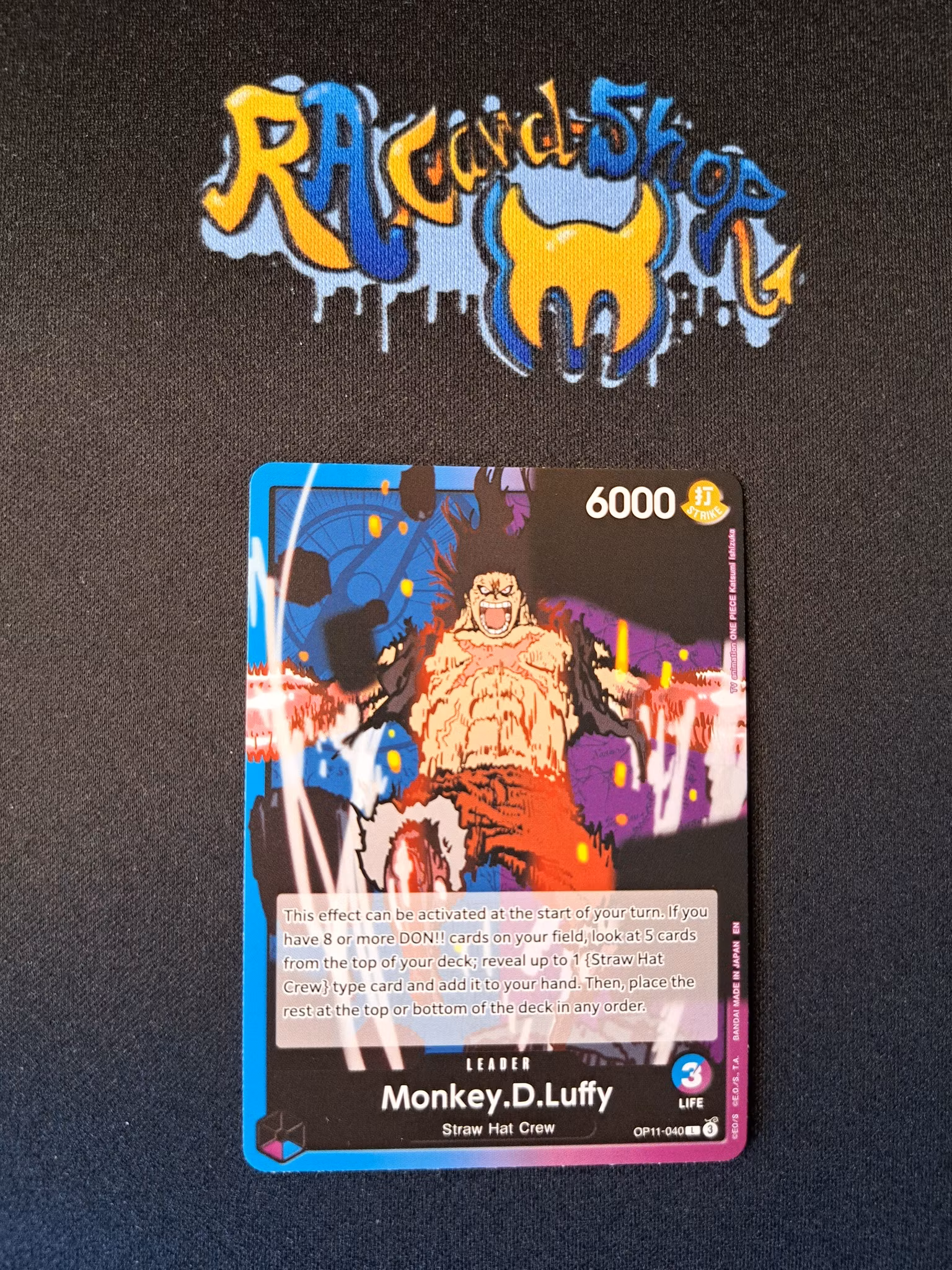 Monkey.D.Luffy Leader OP11-040 A Fist of Divine Speed One Piece Card Game