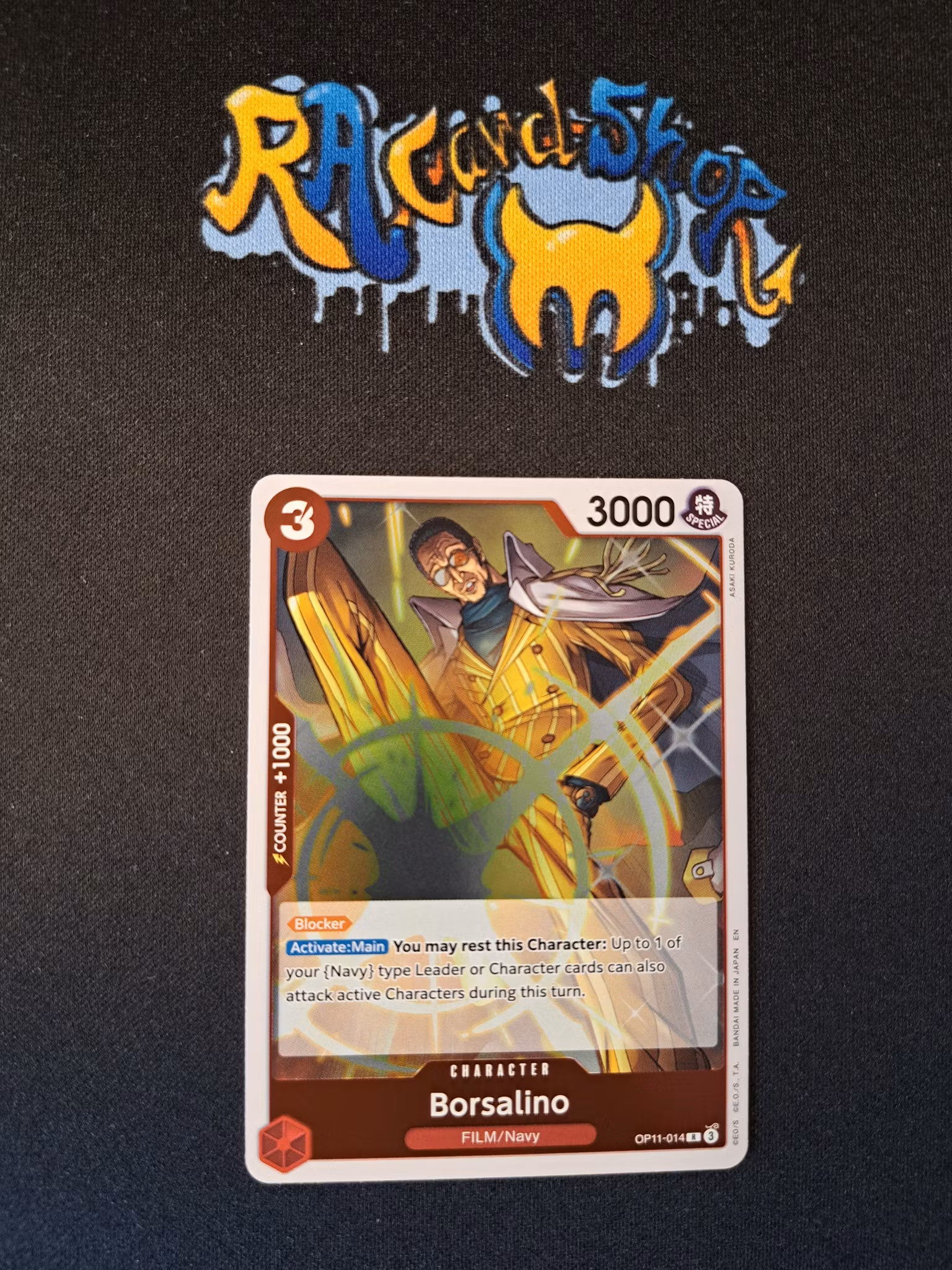 Borsalino Rare OP11-014 A Fist of Divine Speed One Piece Card Game