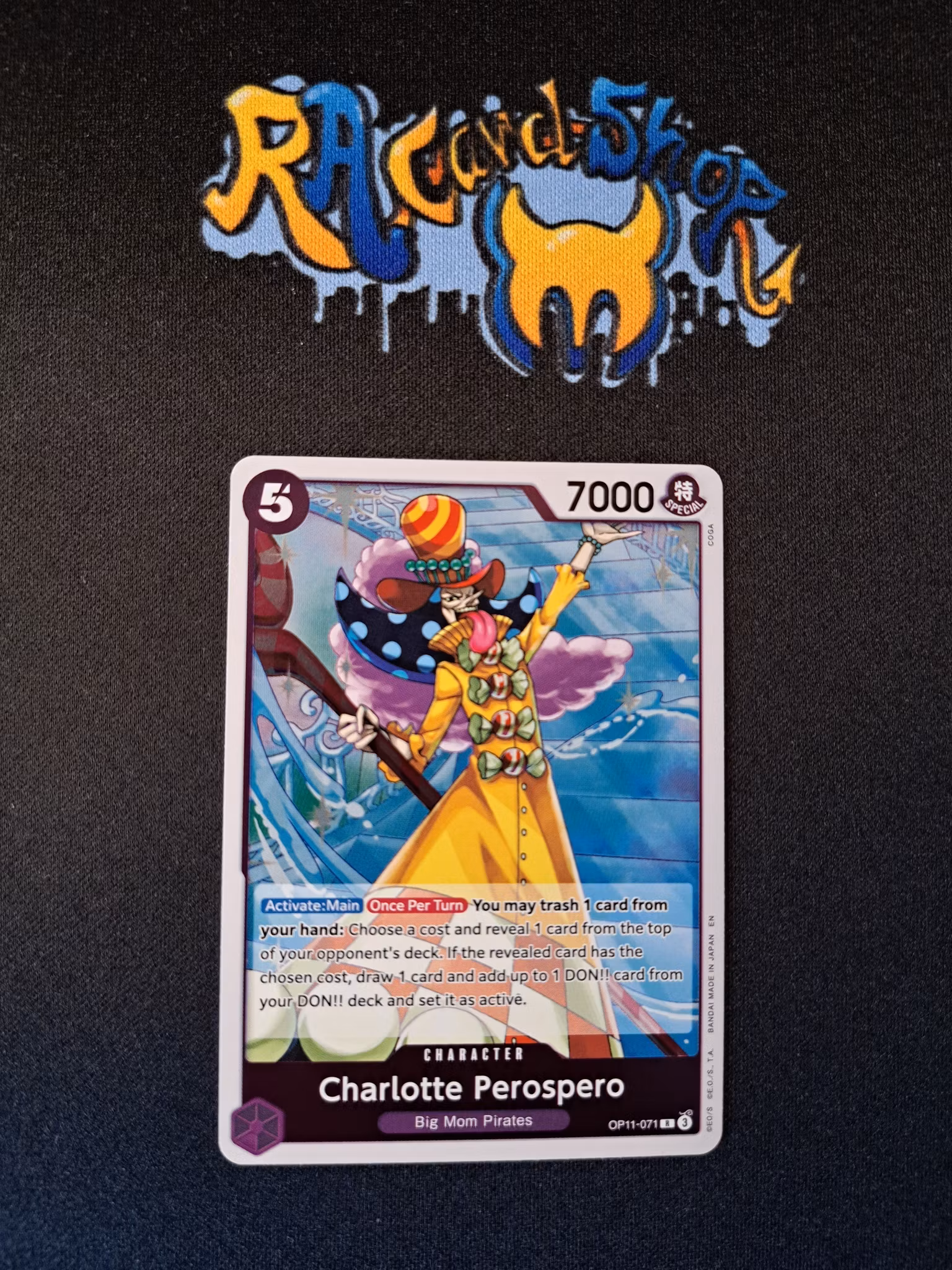 Charlotte Perospero Rare OP11-071 A Fist of Divine Speed One Piece Card Game