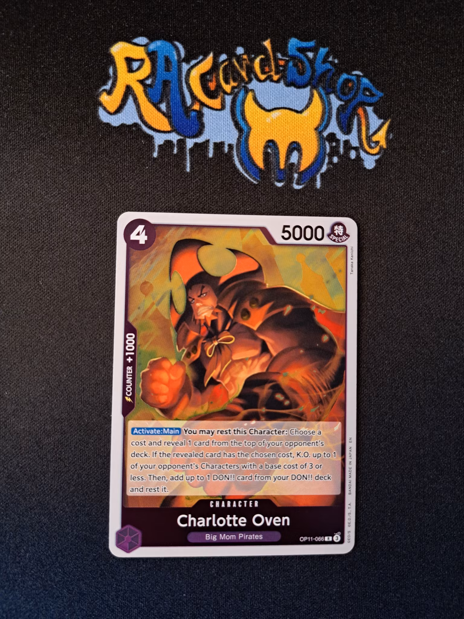 Charlotte Oven Rare OP11-066 A Fist of Divine Speed One Piece Card Game