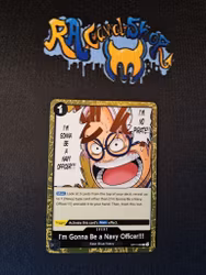 Im Gonna Be A Navy Officer!!! Rare OP11-099 A Fist of Divine Speed One Piece Card Game