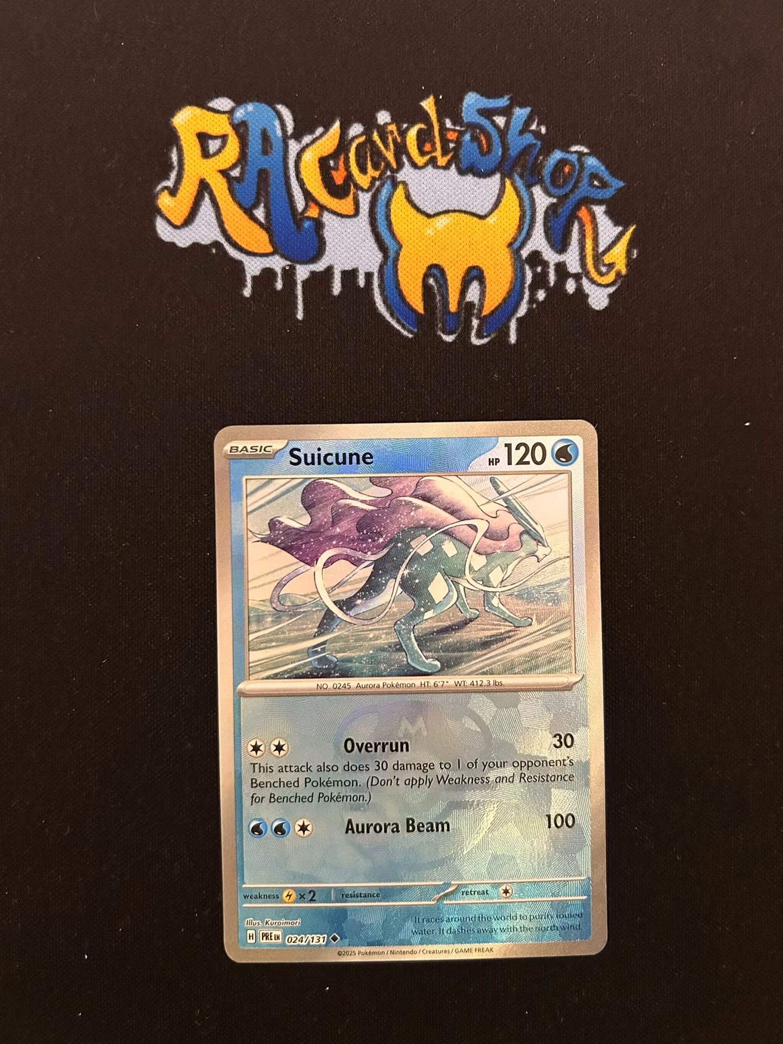 Suicune Master Ball Uncommon 024/133 Prismatic Evolutions Pokemon
