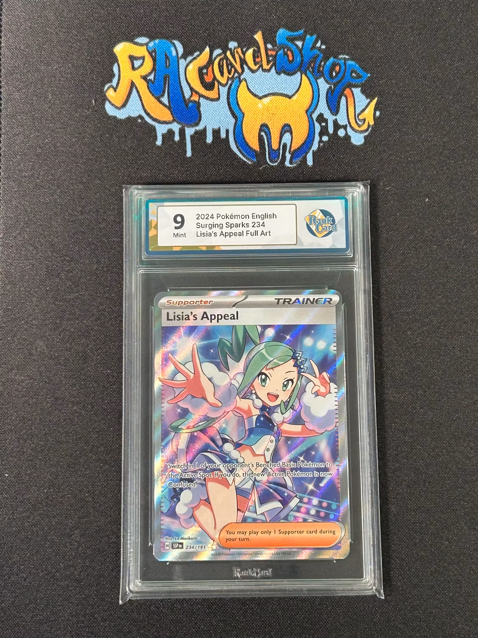 Lisias Appeal 234 Surging Sparks Pokemon Graded Card 9 RaukCard