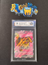 Dachsbun 160 Stellar Crown Pokemon Graded Card 9 RaukCard
