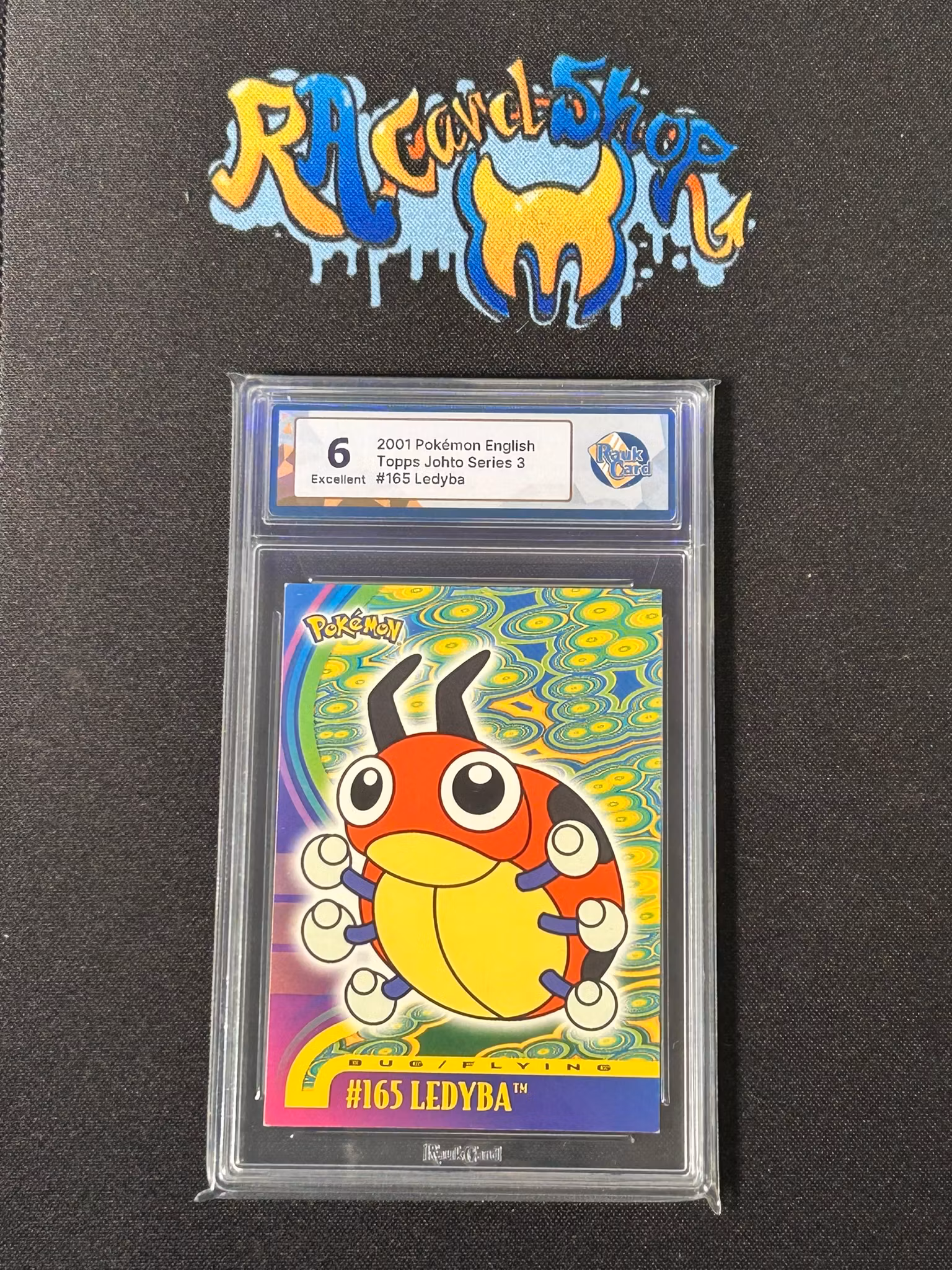 Ledyba 165 Topps Johto Series 3 Pokemon Graded Card 6 RaukCard