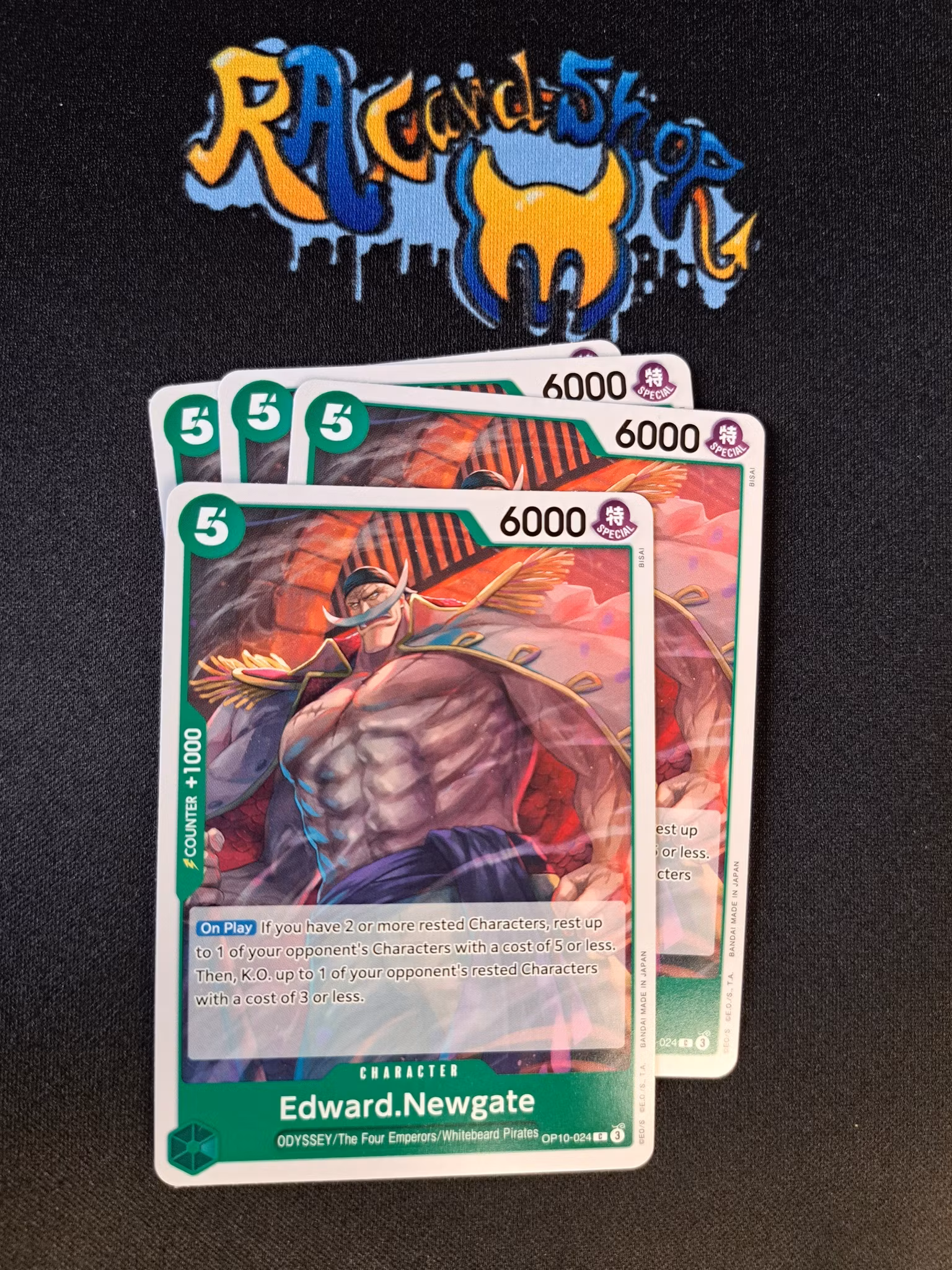 Edward.Newgate Common Playset OP10-024 Royal Blood One Piece Card Game TCG CCG