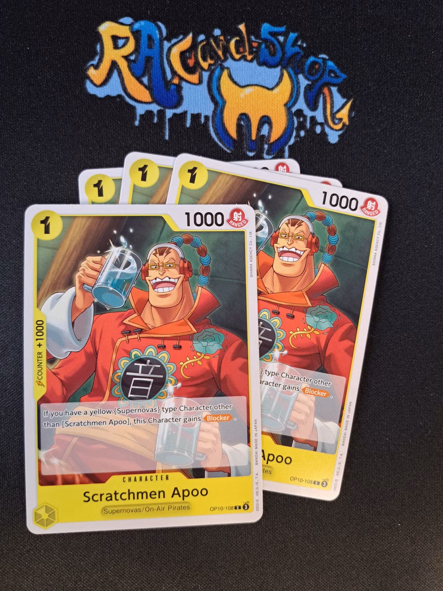 Scratchmen Apoo Common Playset OP10-108 Royal Blood One Piece Card Game TCG CCG