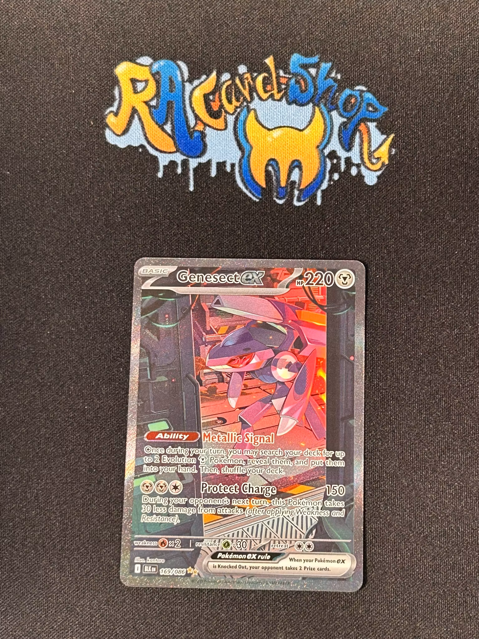 Genesect ex Special Illustration Rare 169/086 Black Bolt Pokemon
