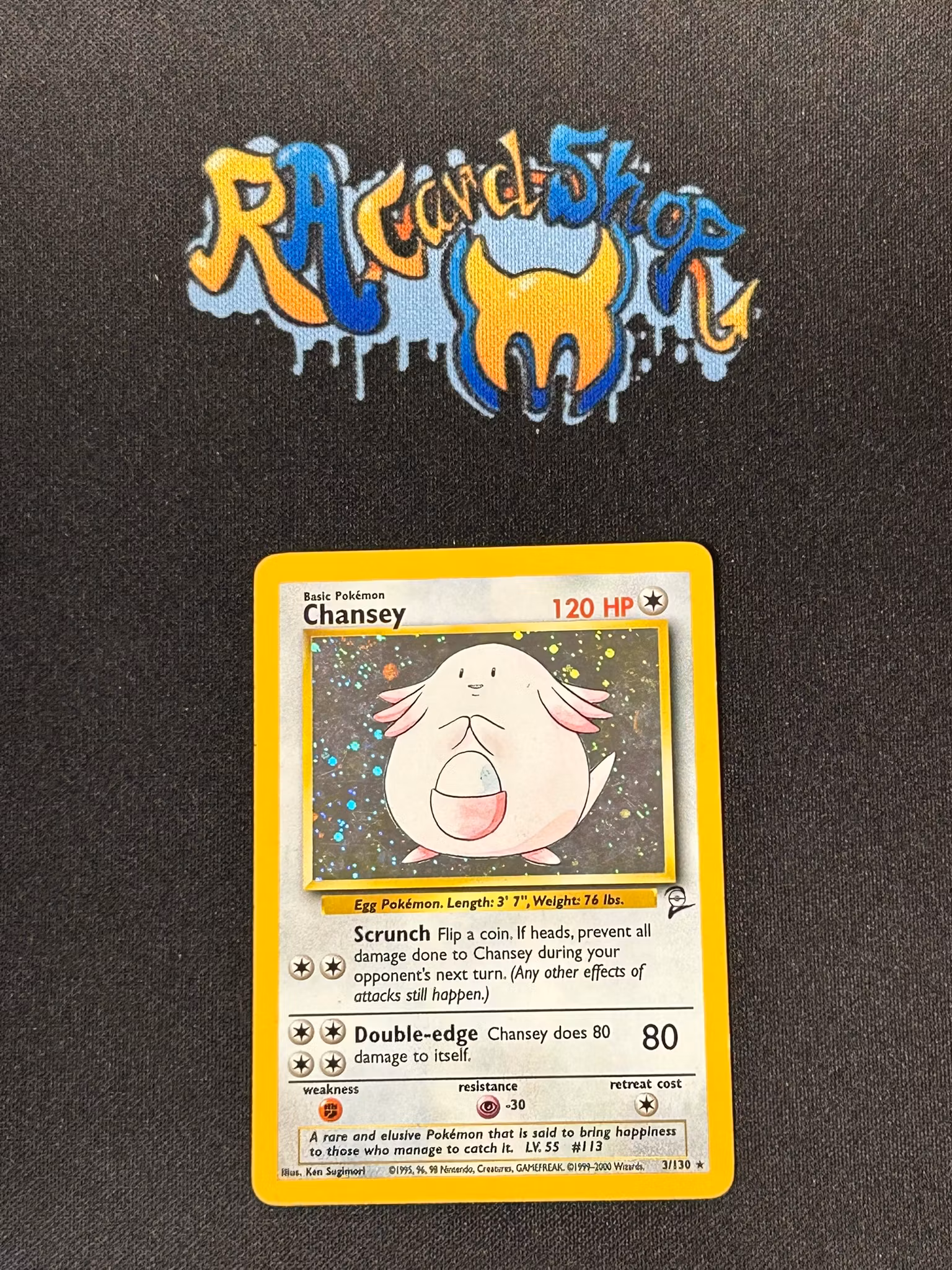 Chansey Holo Rare 3/130 Base Set 2 Pokemon