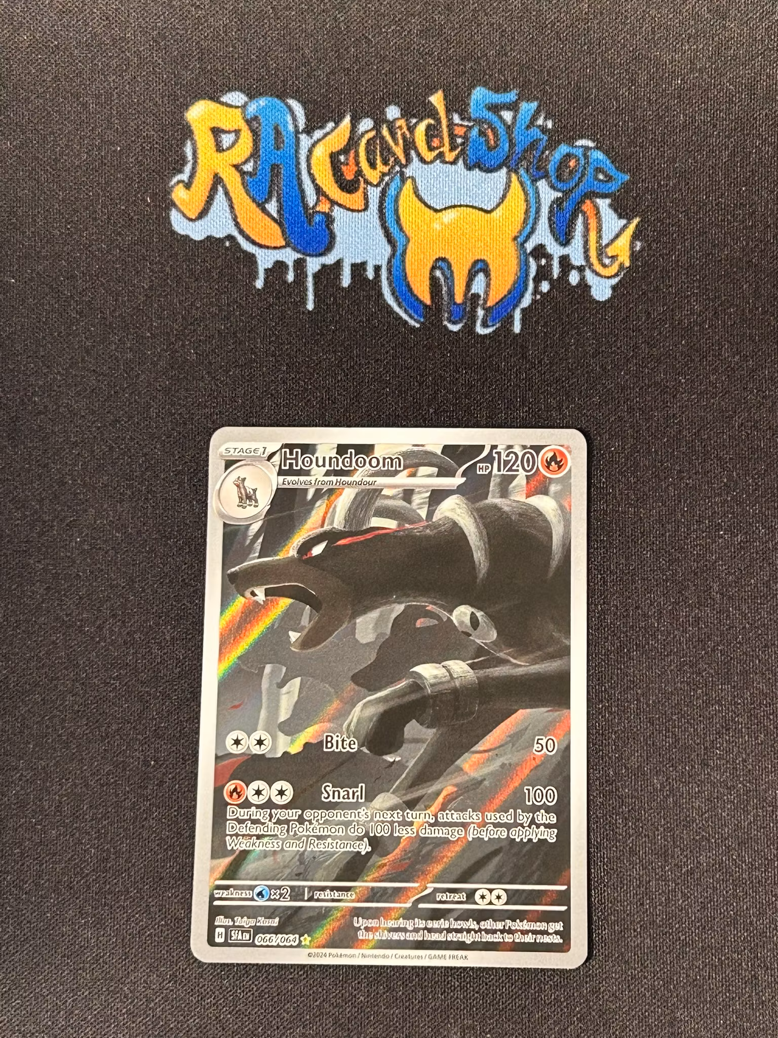 Houndoom Illustration Rare 066/064 Shrouded Fable Pokemon